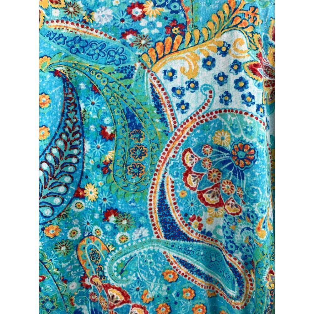 Women's Ralph Lauren Colorful Pattern Shirt, 100% Cotton - Size 1X - Picture 7 of 9